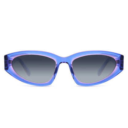 Mokki Streamlined Slim Sunglasses in fresh purple