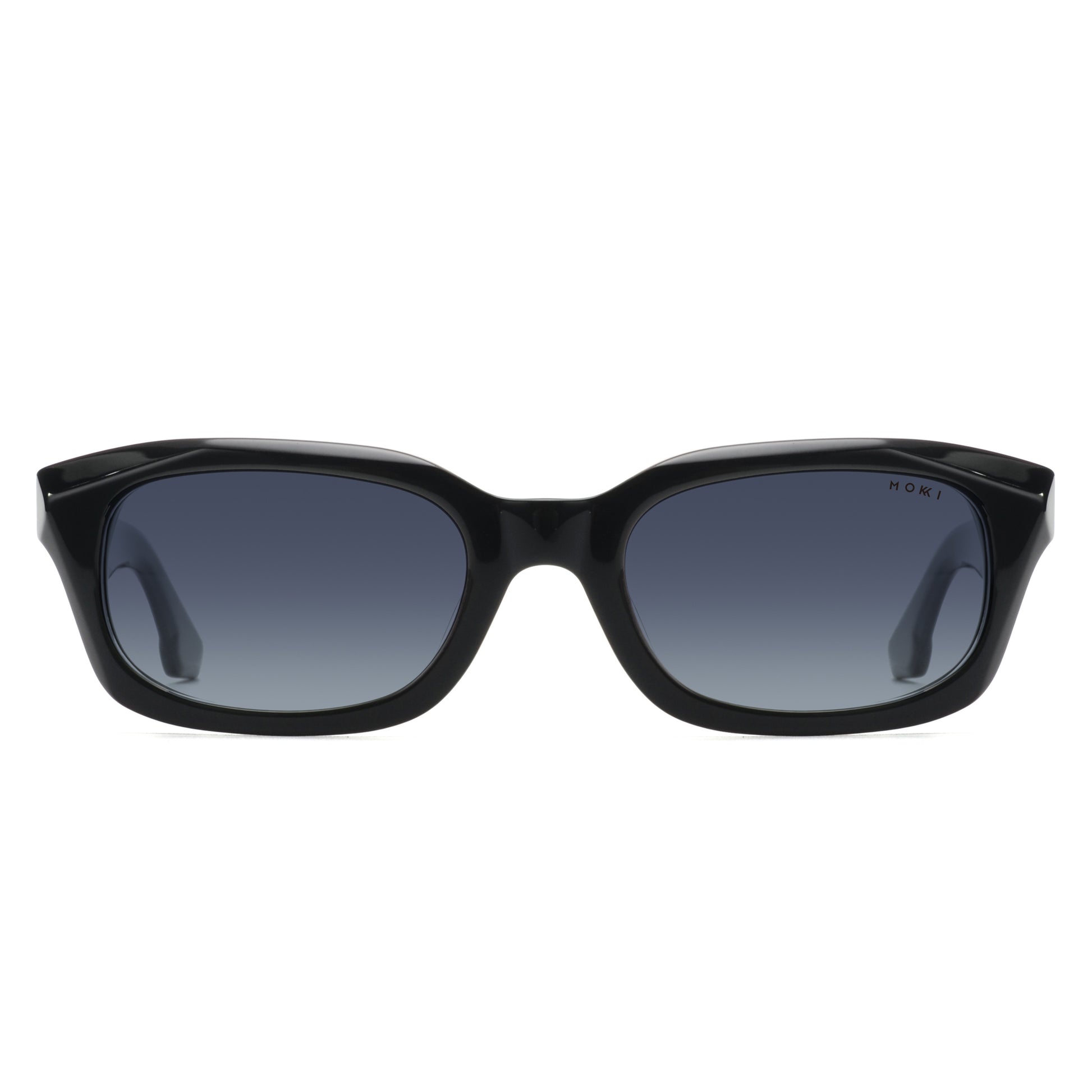 Mokki Slim Ovals sunglasses in black