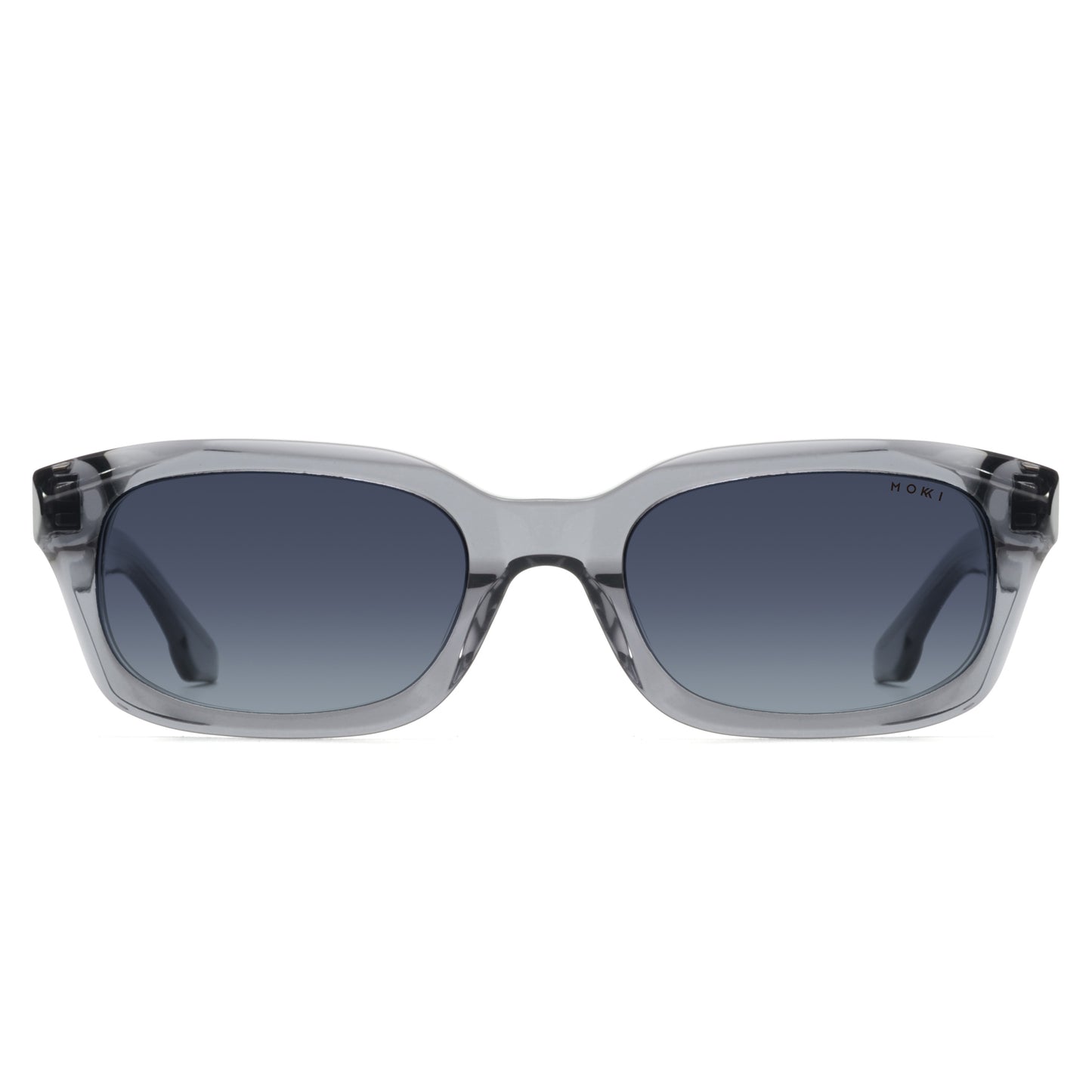 Mokki Slim Ovals sunglasses in transparent