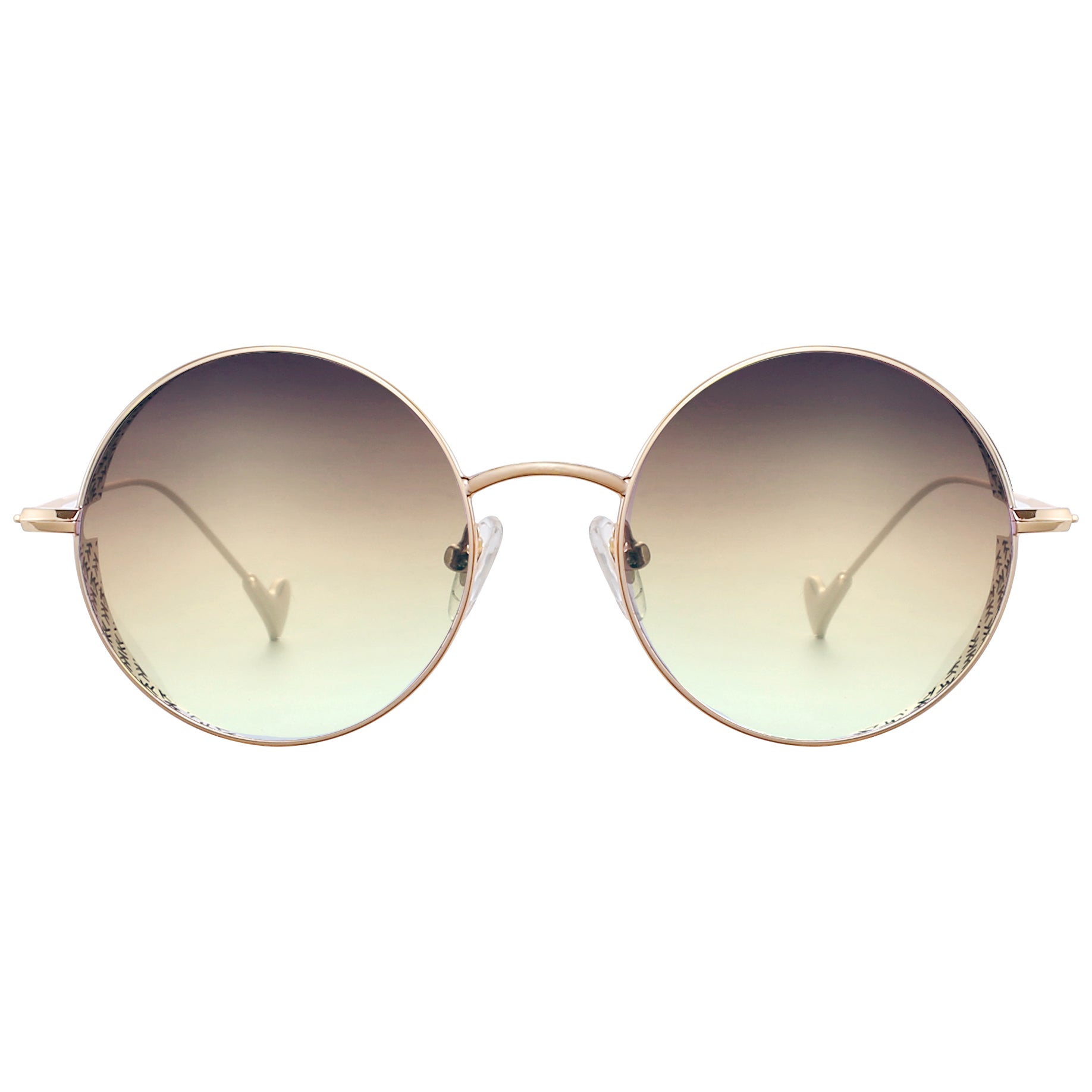 Mokki Round 18k Gold-plated sunglasses