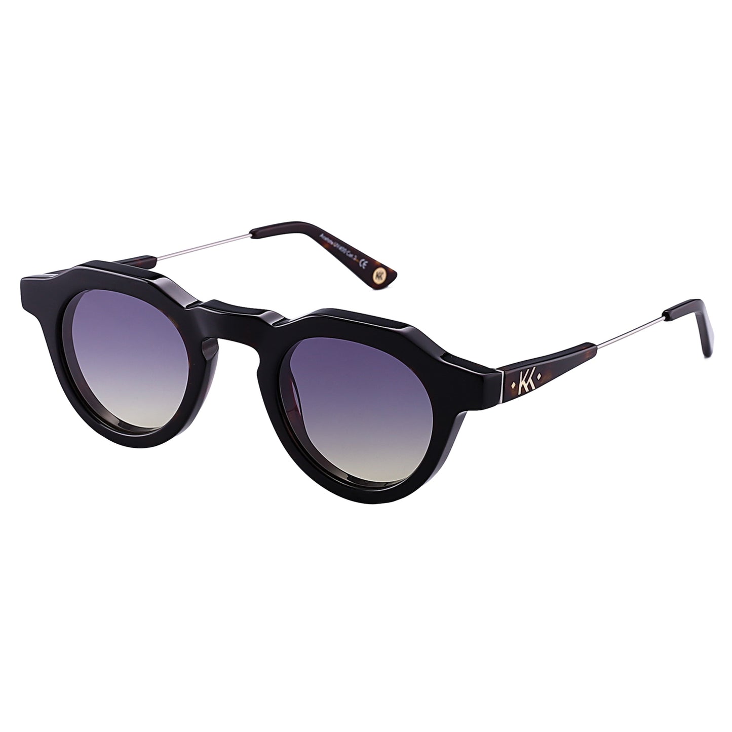 Mokki Chunky Professor Sunglasses Brown from the side