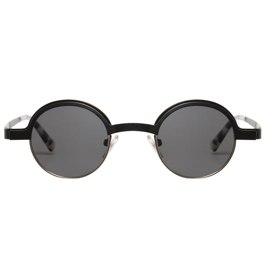 Mokki Round & Retro sunglasses in Black