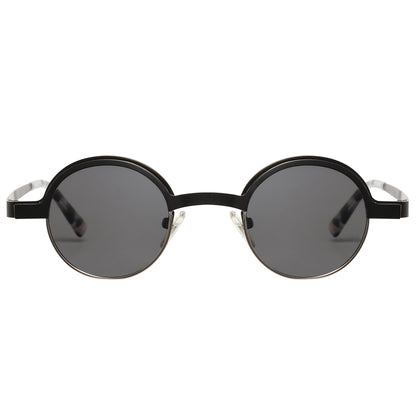 Mokki Round & Retro sunglasses in Black