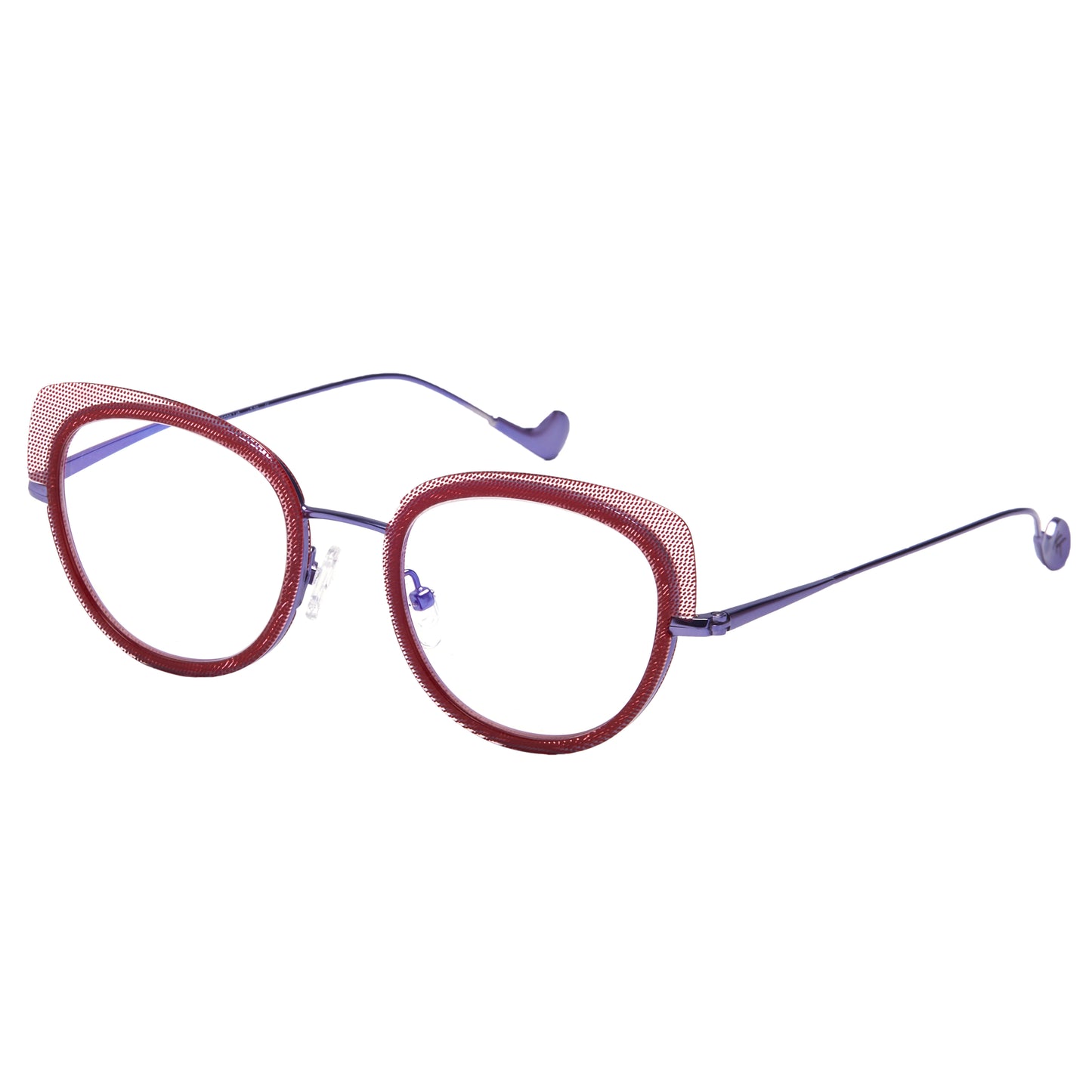 Mokki Gentle Cat-Eye sunglasses for women in purple from the side