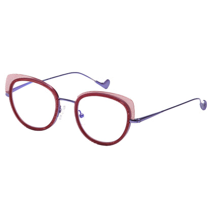 Mokki Gentle Cat-Eye sunglasses for women in purple from the side