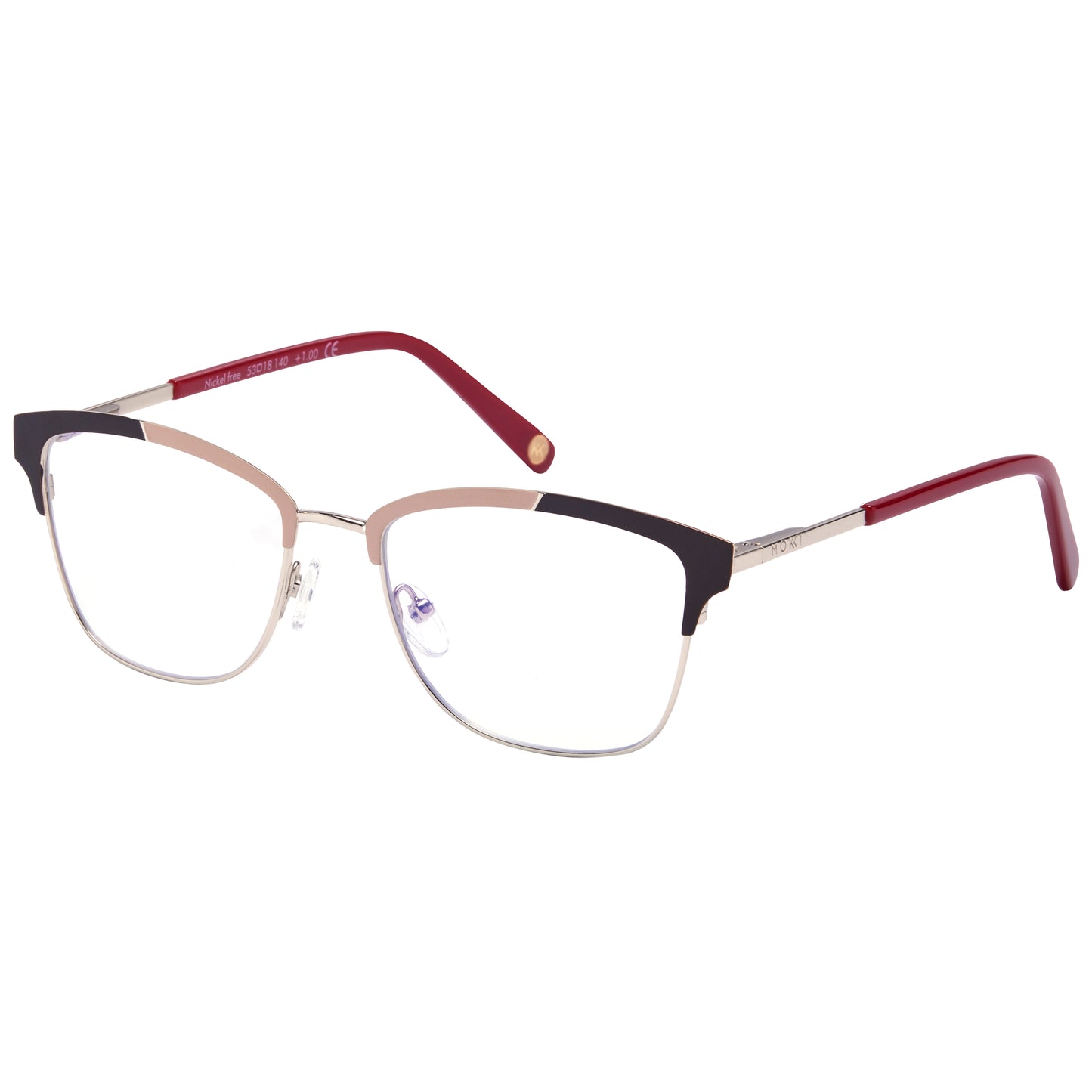 Mokki Edgy Readers reading glasses in red