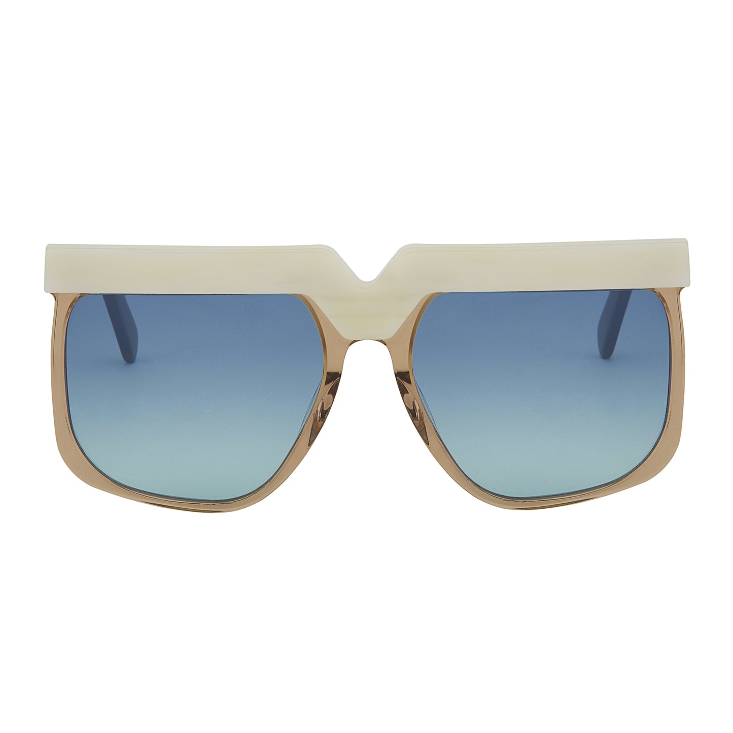 Mokki Big Brows sunglasses in white